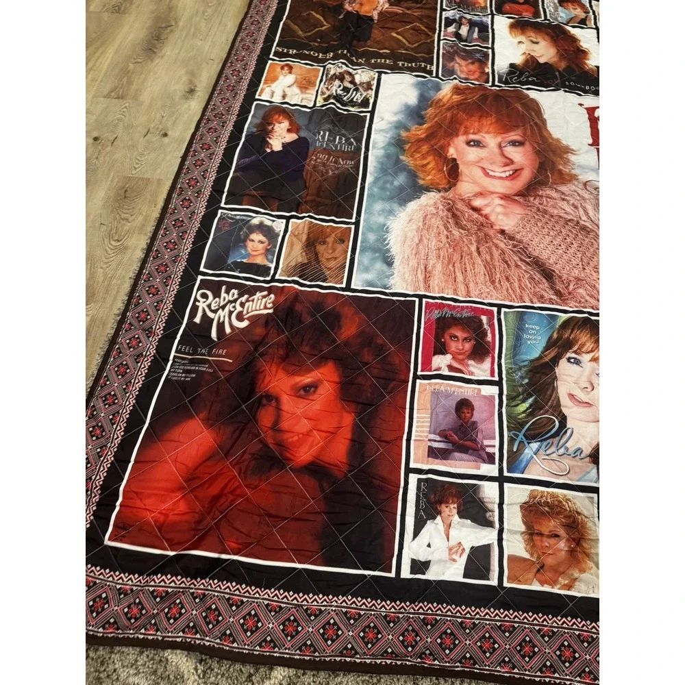 Reba McEntire Queen Comforter Quilt Album Covers‎ 89x97 Blanket Thin Coverlet